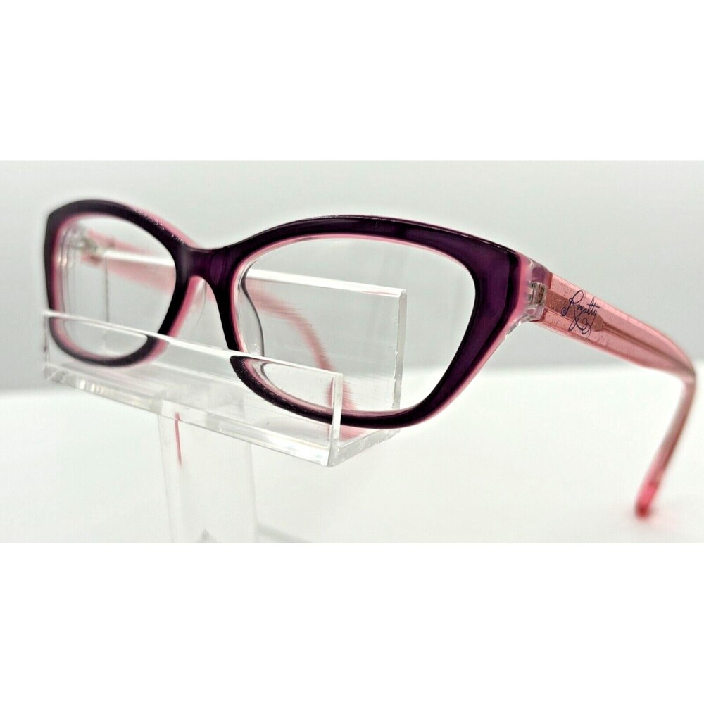 Disney's Royalty Girls Eyeglass FRAMES ONLY Plum Violet Sparkle 3E 2005 1443 EUC